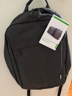 Lenovo Black Minimalist Laptop Backpack